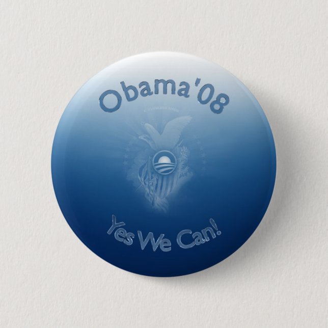 Obama 08 - Ja können wir! Button (Vorderseite)