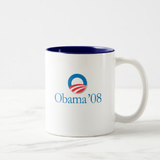 Obama '08 zweifarbige tasse