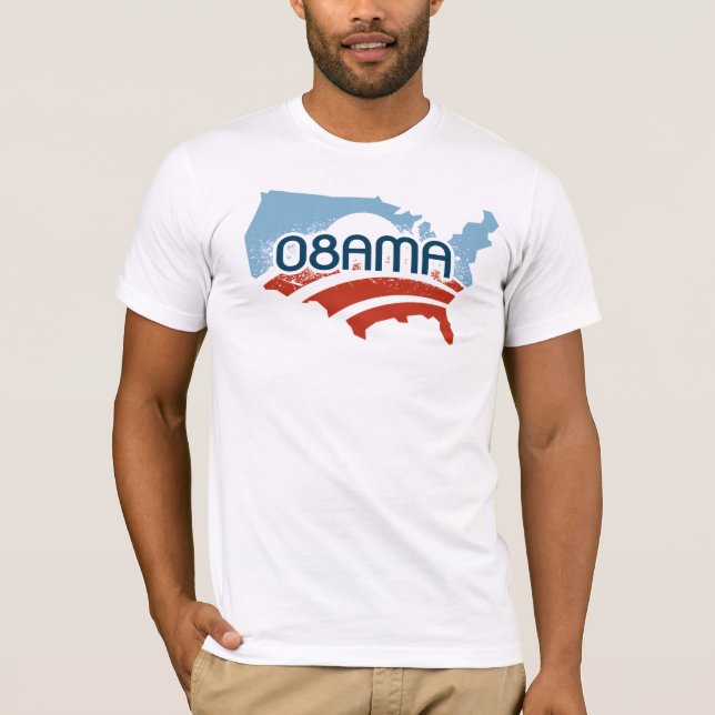Obama: 08AMA T-Shirt (Vorderseite)