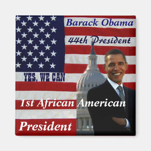 Obama, 1. afrikanischer Präsident_Magnet Magnet