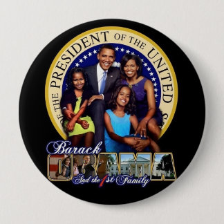 OBAMA-1ST Familie-Runder Knopf Button
