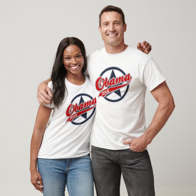 Obama 2008 Baseball-T - Shirt (Unisex)