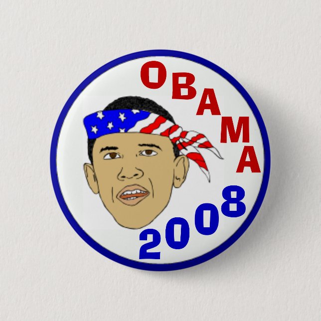 OBAMA 2008 BUTTON (Vorderseite)