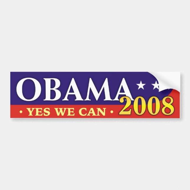 Obama 2008 - Ja können wir! Autoaufkleber (Vorne)