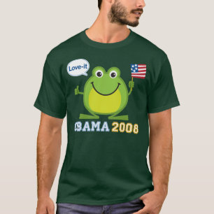 Obama 2008 Liebe-es Frosch T-Shirt