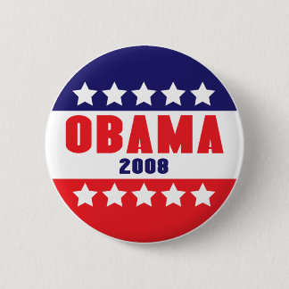 Obama 2008 Sterne u. Stangen-Knopf 61017 Button