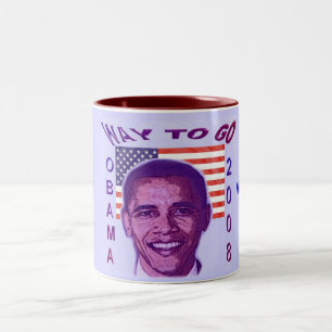 OBAMA 2008-Tasse Zweifarbige Tasse