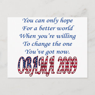 Obama 2009 postkarte