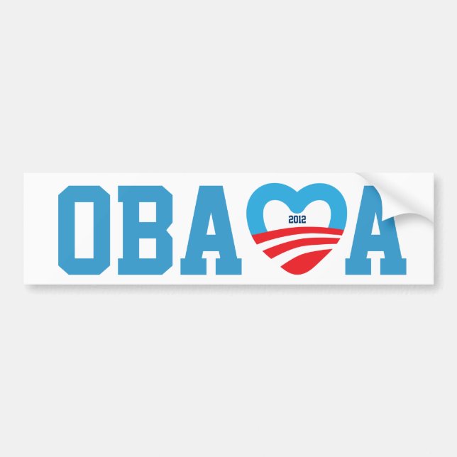 Obama 2012 autoaufkleber (Vorne)