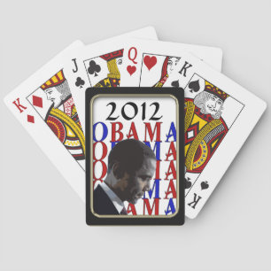 Obama 2012 Black Frame Bicycle® Play Spielkarten