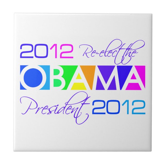 OBAMA 2012-Fliese Fliese (Vorderseite)