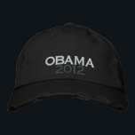 OBAMA 2012 gestörte Chino Twill Cap Bestickte Baseballkappe<br><div class="desc">OBAMA 2012 gestörte Chino Twill Cap</div>
