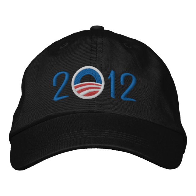 Obama 2012 Hat Bestickte Baseballkappe (Vorderseite)