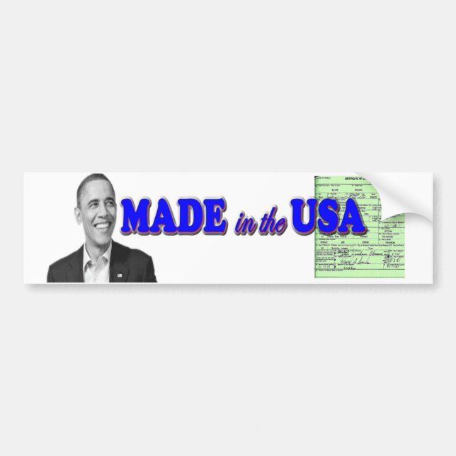 Obama 2012 machte in USA Autoaufkleber (Vorne)