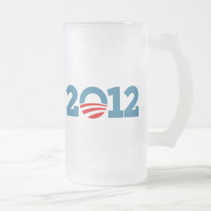 Obama 2012 mattglas bierglas