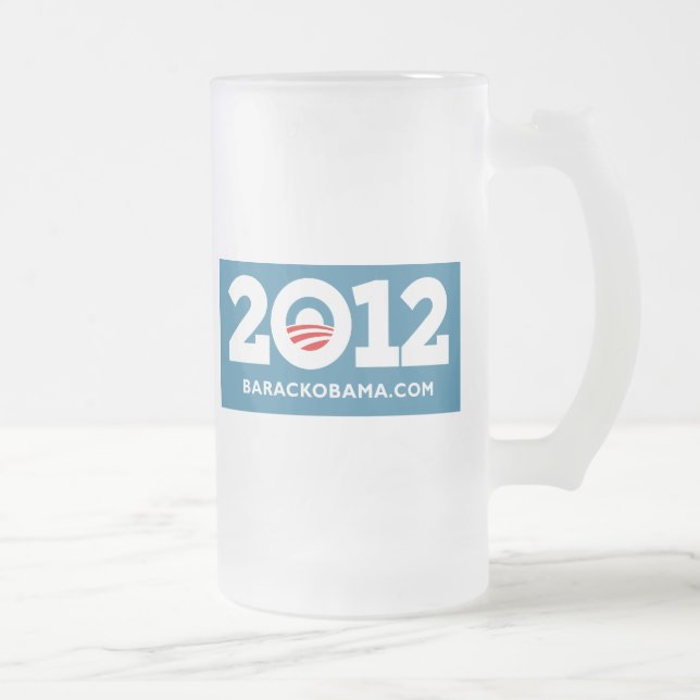 Obama 2012 mattglas bierglas (Rechts)