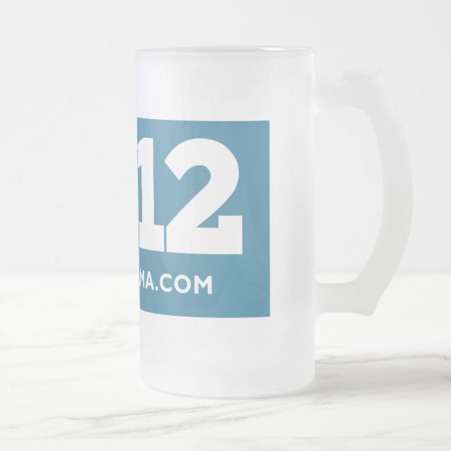 Obama 2012 mattglas bierglas (Rechts)