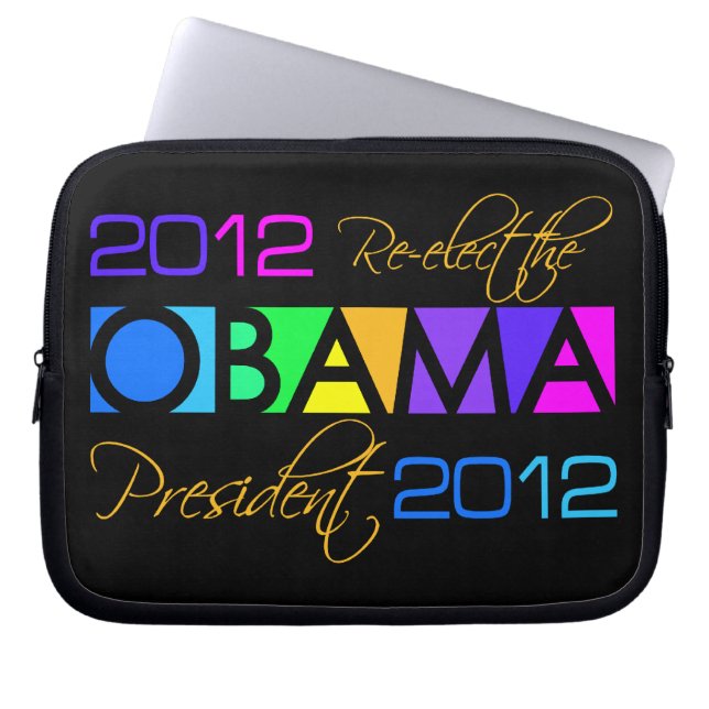 OBAMA 2012 Notebook-Hülle Laptopschutzhülle (Vorderseite)