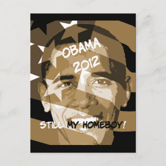 Obama 2012 postkarte
