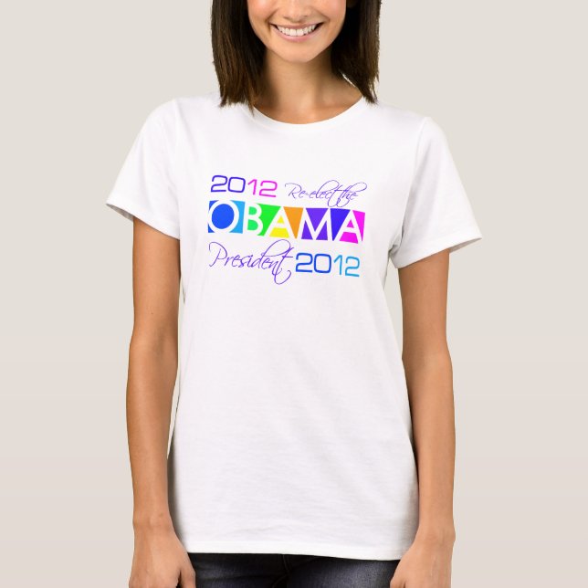 OBAMA 2012 Shirt - wählen Sie Stil & Farbe (Vorderseite)