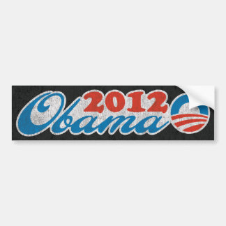 Obama 2012 Vintag Autoaufkleber
