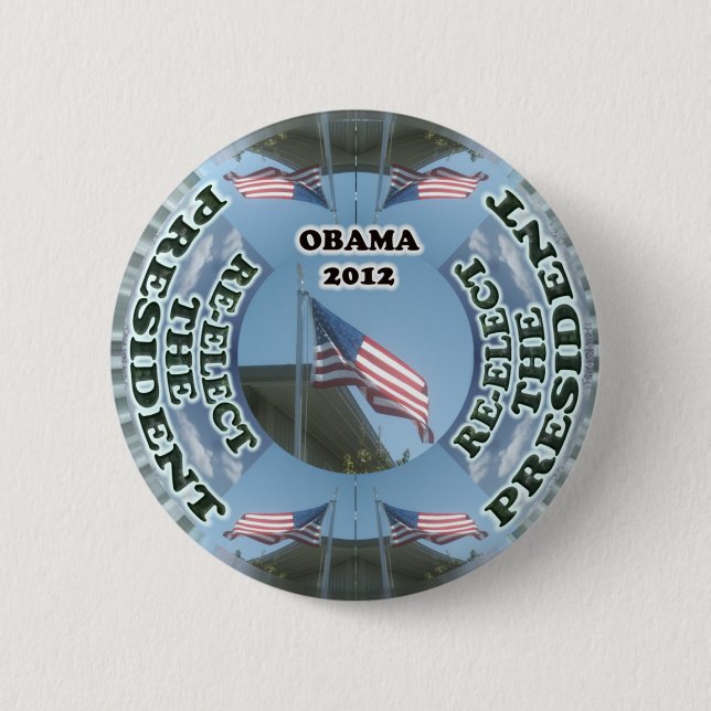 Obama 2012 wählen den Präsidenten Button wieder (Vorderseite)