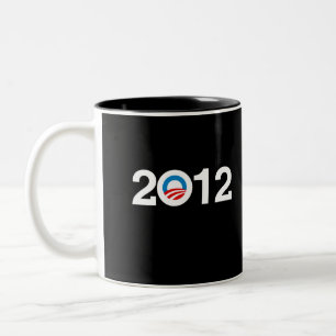 OBAMA 2012 ZWEIFARBIGE TASSE