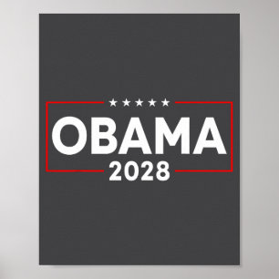 Obama 2028 3. Amtszeit Lasst uns das in Ordnung br Poster