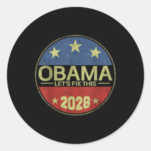 Obama 2028 _3 runder aufkleber