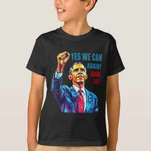 Obama 2028 Ja Wir können Obama wieder 48. Präsiden T-Shirt