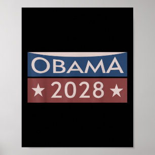 Obama 2028 Kundgebung des politischen Protestes Pr Poster