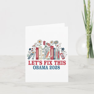 Obama 2028 Lasse Korrektur dieses Blumenbuchs Obam Karte