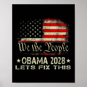 Obama 2028 Lasst uns das reparieren Wir das Volk V Poster