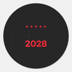 Obama 2028 Obama Für Präsident 2028 Obama Vintage Runder Aufkleber