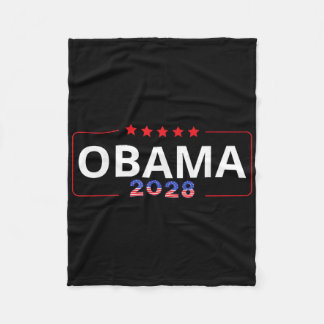 Obama 2028 Retro Obama Präsident 2028 Obama 2 Fleecedecke