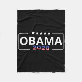 Obama 2028 Retro Obama Präsident 2028 Obama 2 Fleecedecke