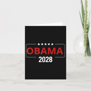 Obama 2028 Retro Obama Präsident 2028 Obama 2 Karte