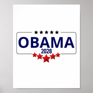 Obama 2028 Retro Obama Präsident 2028 Obama 2 Poster