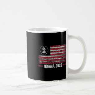 Obama 2028 Retro Vintage US-Flagge Patriotisch  Kaffeetasse