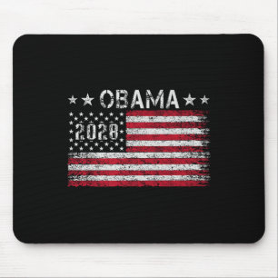 Obama 2028 Retro Vintage US-Flagge Patriotisch Pol Mousepad