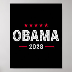Obama 2028 Shirt für Präsident 28 Poster