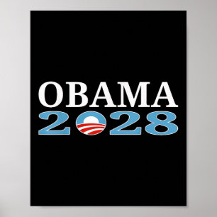 Obama 2028 Shirt Obama für Präsident 2028 Poster