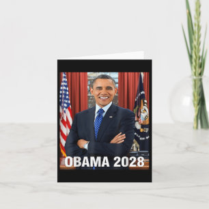 Obama 2028 Shirt Wahl Obama für Präsident 2028 Karte