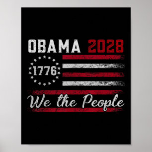 Obama 2028 T-Shirt Obama für Präsident Poster