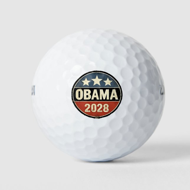 Obama 2028 US-Wahlpolitik Golfball (Vorderseite)
