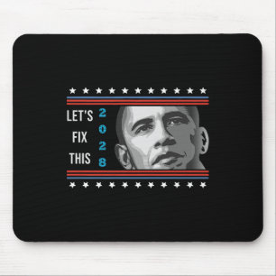 Obama 2028 USA Vintage Patriotischer Politische Pr Mousepad