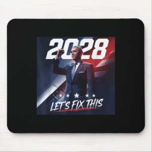 Obama 2028 Vintage Obama Patriotische Politische K Mousepad