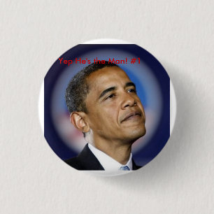 Obama%20reuters%20halo, ja ist er der Mann! #1 Button