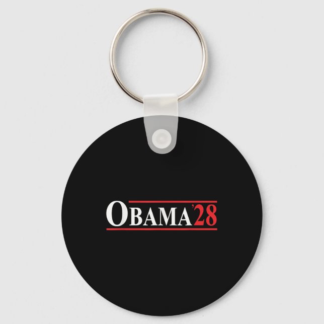 Obama 28 Retro Vintag Schlüsselanhänger (Vorderseite)