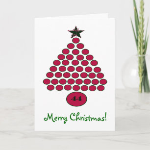 Obama 44 Custom Christmas Card Feiertagskarte